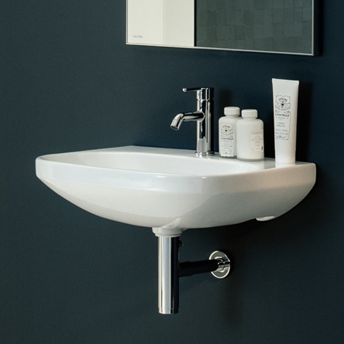 LAUFEN LUA Waschtisch 60 x 46 cm mit Hahnloch, ohne Überlauf, nicht unterbaufähig