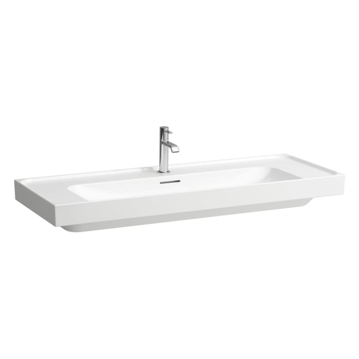 LAUFEN MEDA Waschtisch 120 x 46 cm, mit 2 Hahnlöcher und Überlauf