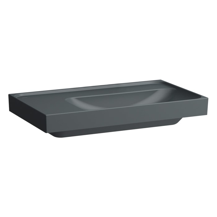 LAUFEN MEDA Waschtisch 80 x 46 cm, ohne Hahnloch und Überlauf, Ablage links