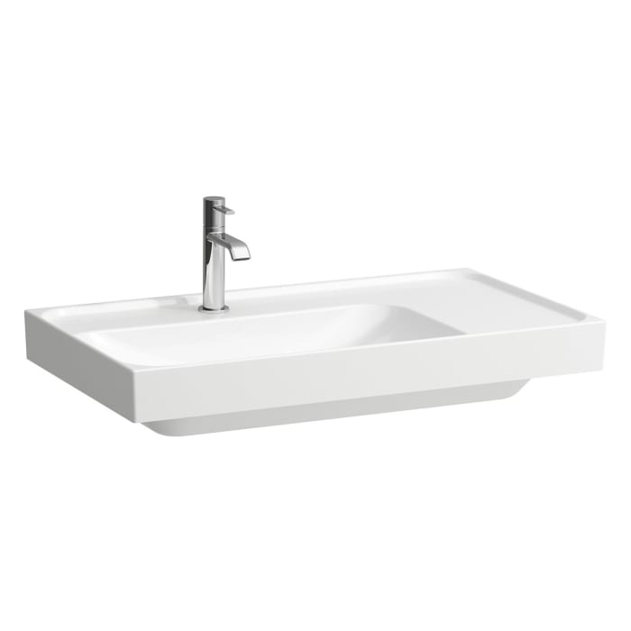 LAUFEN MEDA Waschtisch 80 x 46 cm, mit Hahnloch ohne Überlauf, Ablage rechts