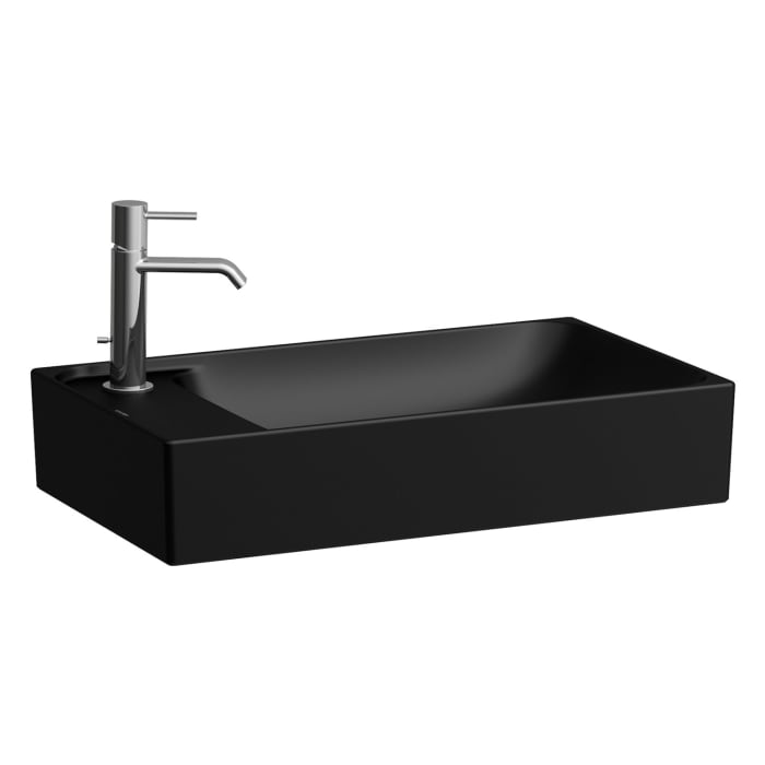 LAUFEN MEDA Aufsatzwaschtisch 60 x 35 cm, mit Hahnloch ohne Überlauf, Becken rechts