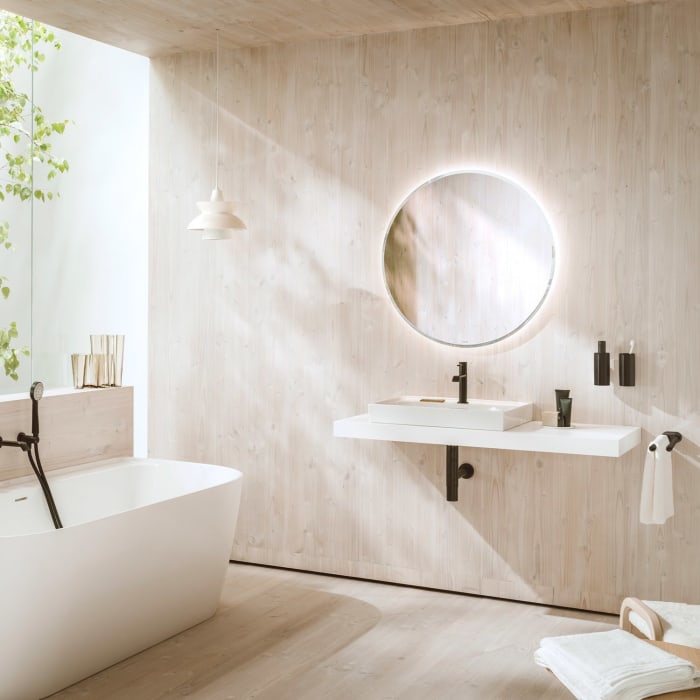 LAUFEN MEDA Aufsatzwaschtisch 65 x 46 cm, mit Hahnloch und Überlauf