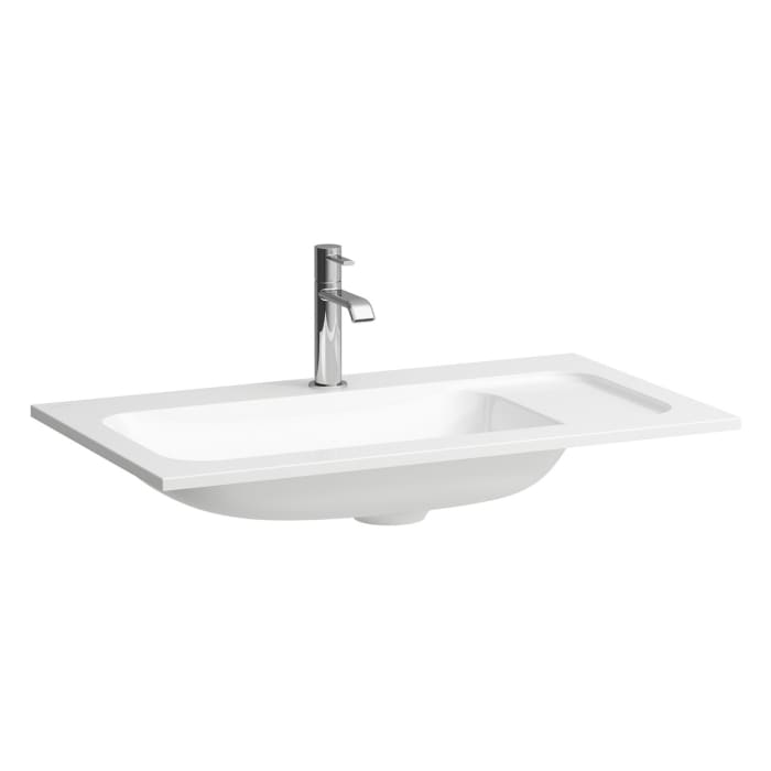 LAUFEN MEDA Möbelwaschtisch SLIM 77,5 x 44,5 cm, mit Hahnloch ohne Überlauf
