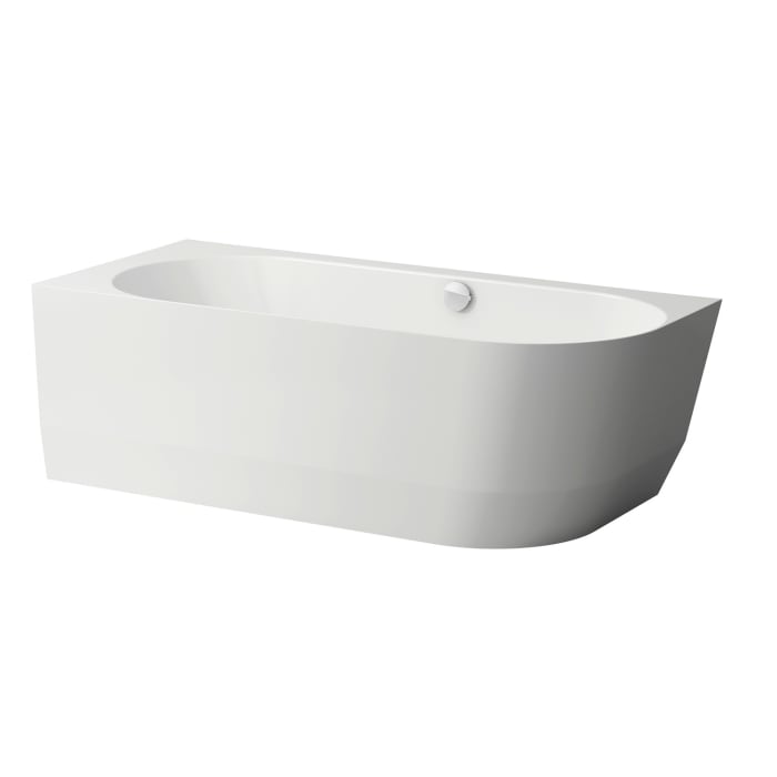 LAUFEN PRO Eck-Badewanne 180 x 80 cm Version links aus Marbond