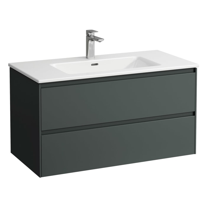 LAUFEN PRO Set LANI Waschtisch mit Überlauf inkl. Waschtischunterbau 100 cm