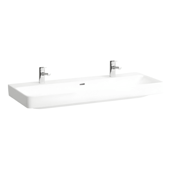LAUFEN PRO S Waschtisch 120 cm, mit 2 Hahnlöchern, mit Überlauf