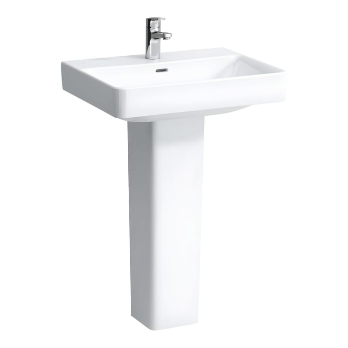 LAUFEN PRO S Waschtisch 55 cm, mit 1 Hahnloch, mit Überlauf