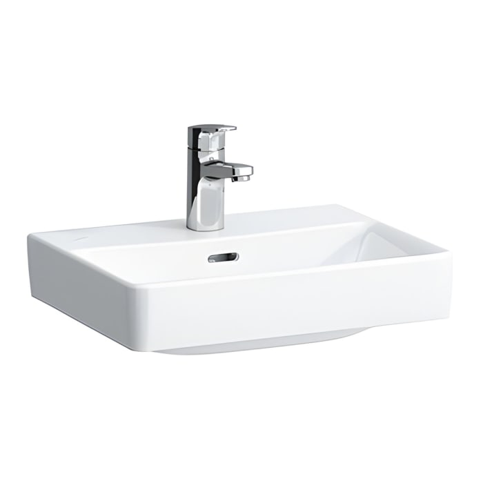 LAUFEN PRO S Handwaschbecken 45 cm, mit 1 Hahnloch, mit Überlauf