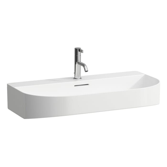 LAUFEN Sonar Waschtisch unterbaufähig 80 x 42 cm, mit 1 Hahnloch