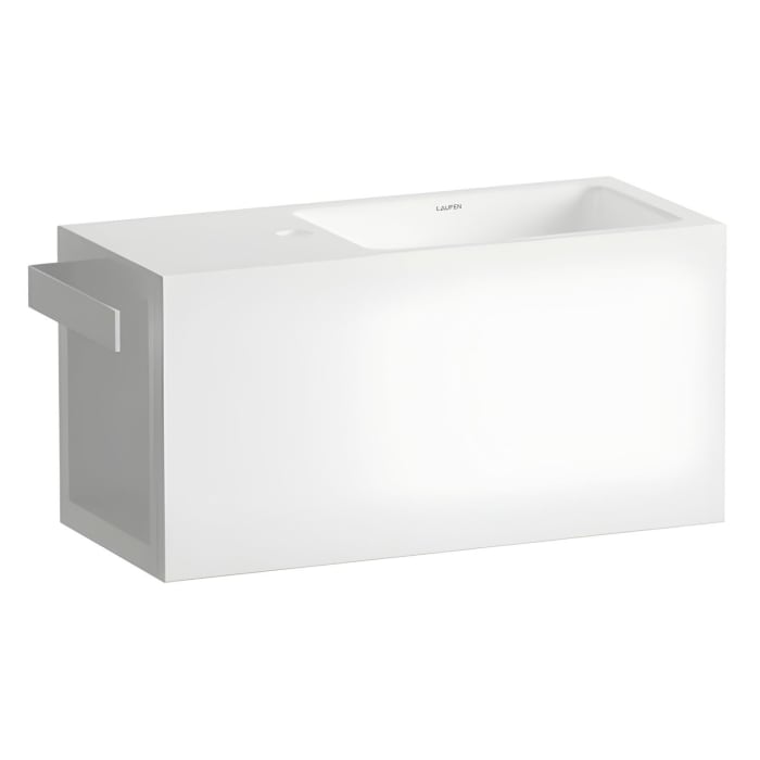 LAUFEN XPLORE.S Waschplatz 60 x 26,8 cm 1 Hahnloch, Becken rechts