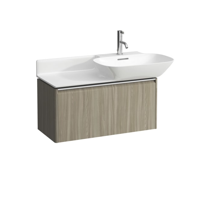 LAUFEN BASE für INO Waschtischunterbau 77 x 35 cm, 1 Schublade, Griff eloxiert