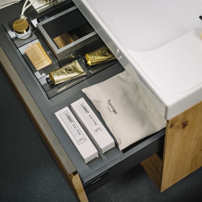 LAUFEN MEDA Waschtischunterschrank 79 cm mit 2 Auszügen