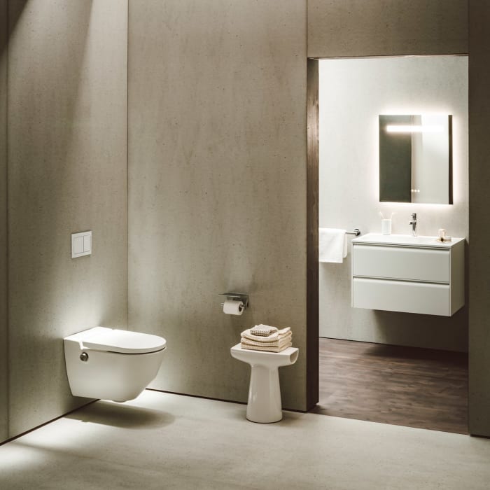 LAUFEN MEDA Waschtischunterschrank 77 cm mit 2 Auszügen