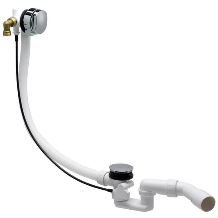 LAUFEN Ab- und Überlaufgarnitur mit integriertem Wanneneinlauf