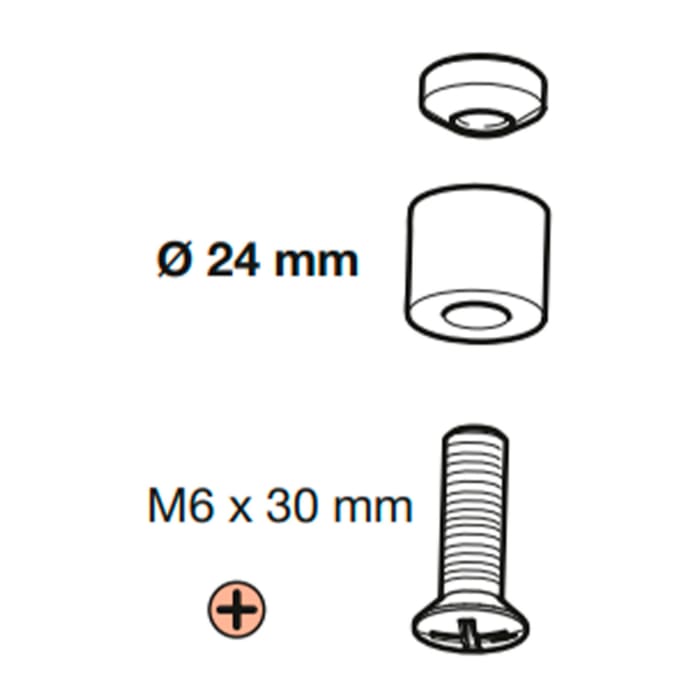 LAUFEN LANI Adapter für Handtuchhalter Reling