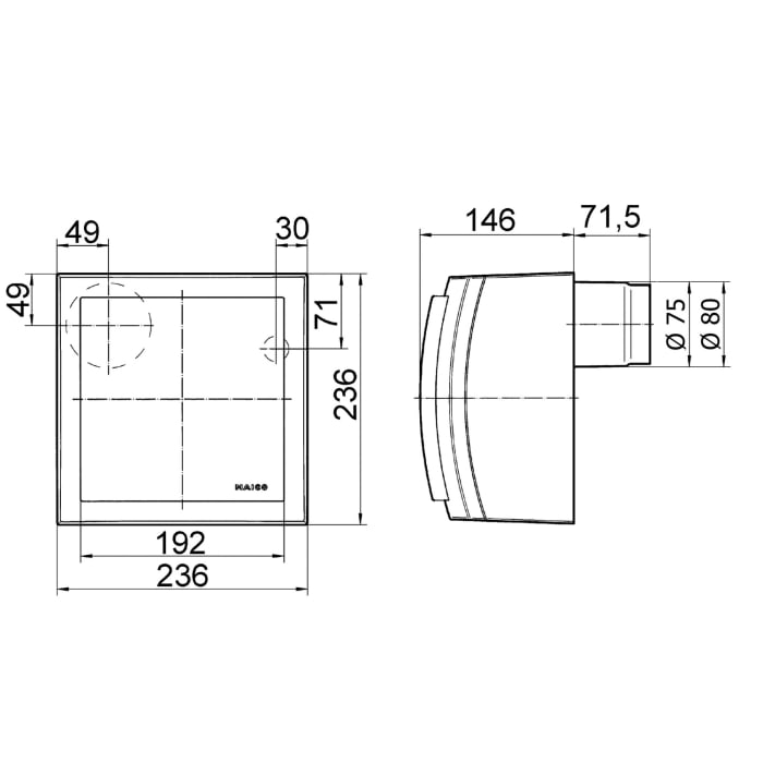 MAICO Aufputzventilator ER-APB 60 H