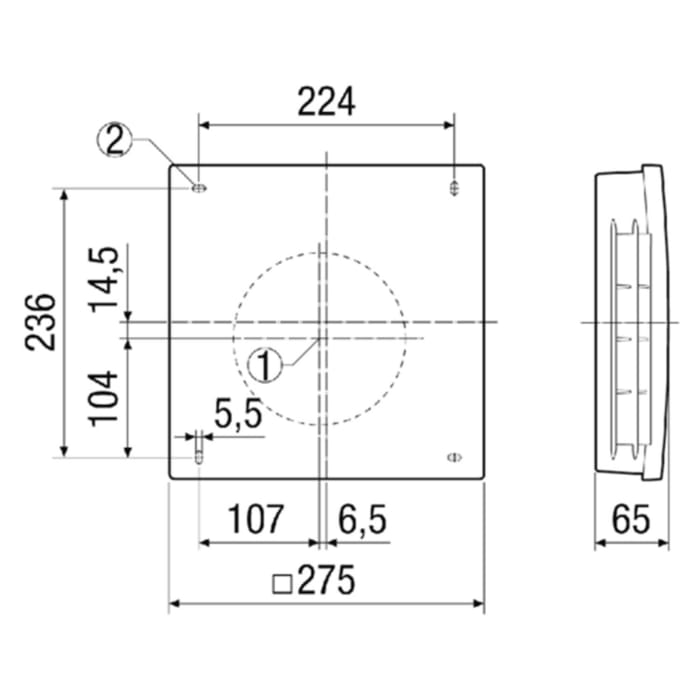 MAICO PPB 30K Komfortlüftung regenerativ Komplettset, funkgesteuert