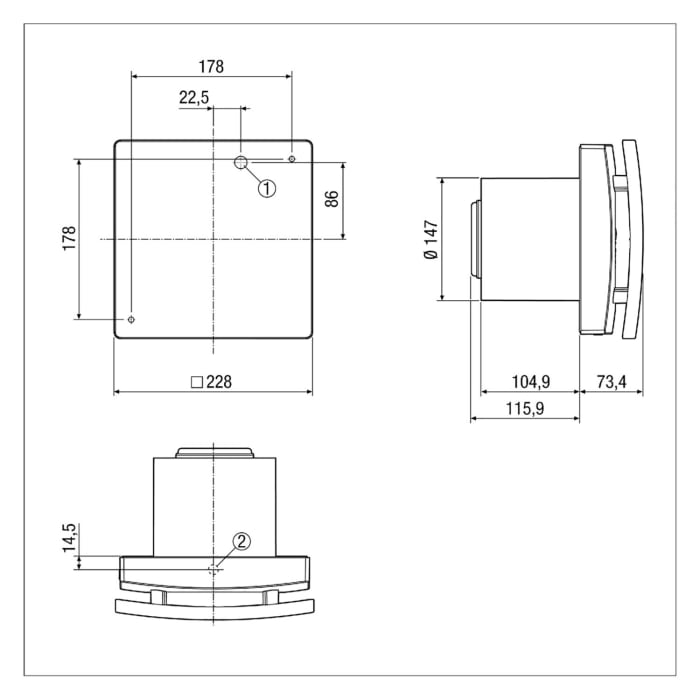MAICO Kleinraumventilator AKE 150