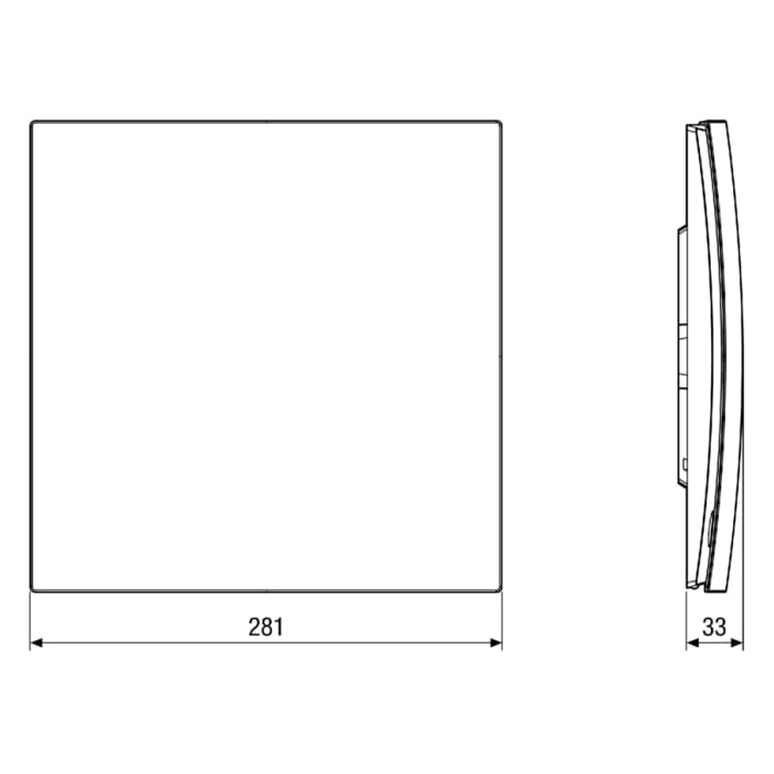 MAICO Ventilatorenabdeckung ER-A für Ventilatoreneinsatz ER-EC