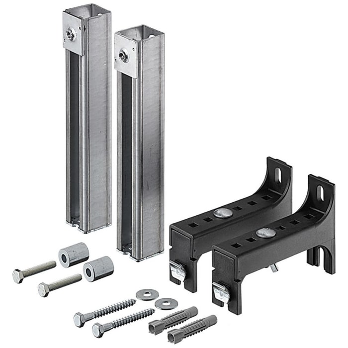 Duravit DuraSystem Verlängerungs-Set 24 cm, pulverbeschichtet