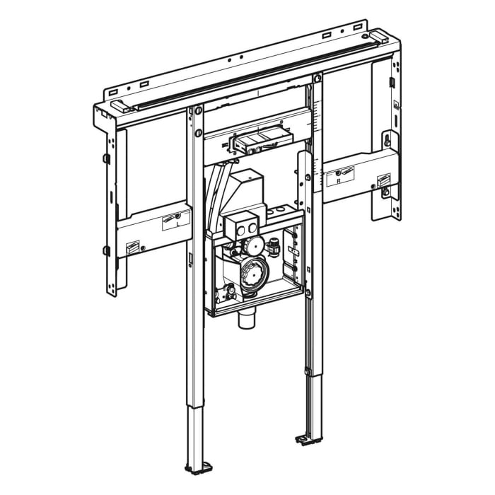 Geberit Duofix Element für ONE Waschtisch und Wandarmatur, für Breite Waschtisch 105 cm