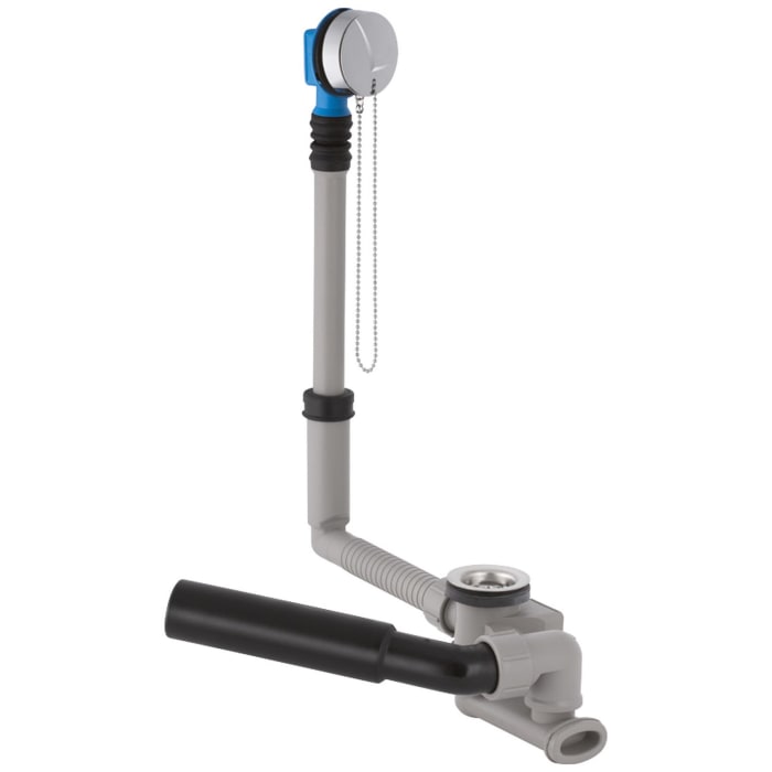 Geberit Badewannenablauf mit Ventilstopfen, D52, mit Fertigbauset