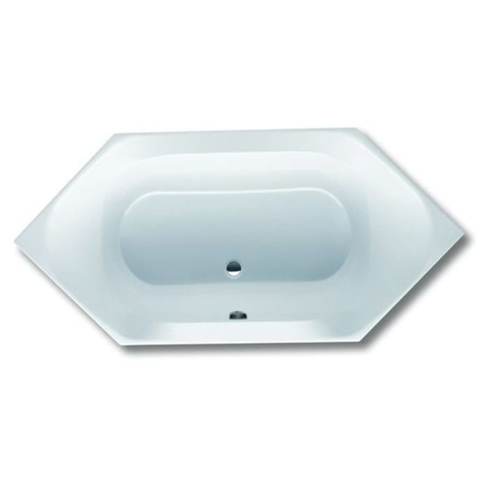 Hoesch Spectra Sechseck-Badewanne 190 x 90 cm mit Whirlsystem Reviva II