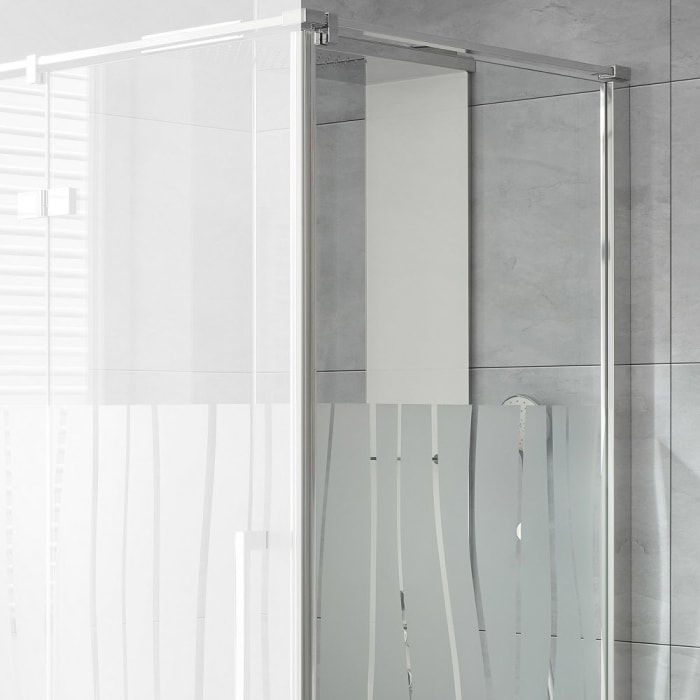 HSK Atelier Plan verkürzte Seitenwand auf Badewanne für Drehfalttür Sondermaß 130 cm