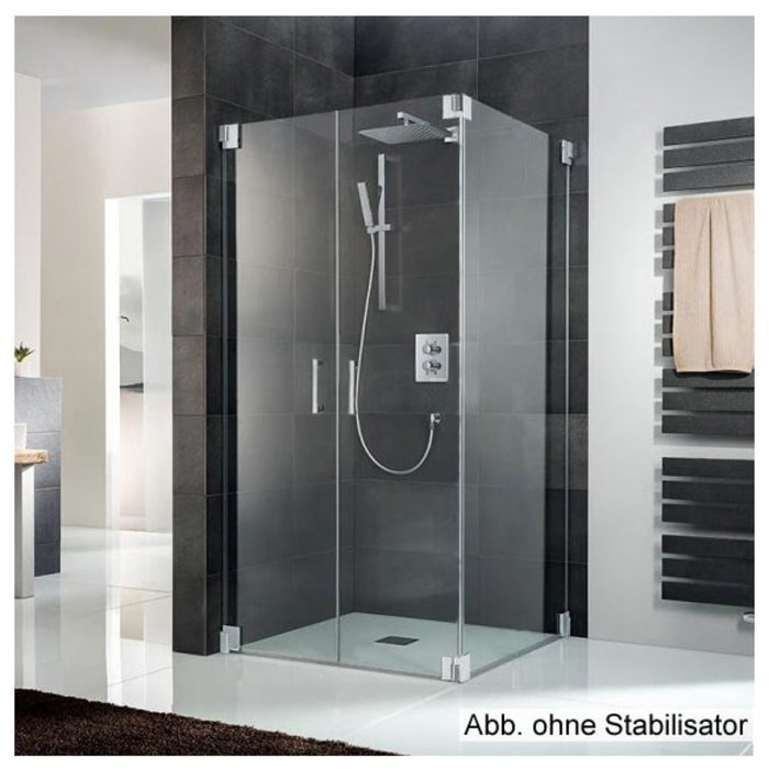 HSK K2 Pendeltür + Seitenwand Türanschlag links, mit Stangengriff 39 cm