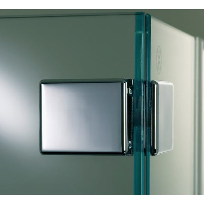 HSK Kienle Drehtür mit K 180° Beschlag an Nebenteil und Seitenwand, Anschlag links, Sonderhöhe bis 220 cm