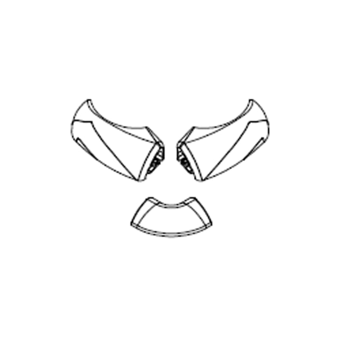 HSK Exklusiv Ersatz-Wasserleistenendkappen Set