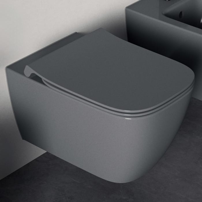 Ideal Standard i.life B Wandtiefspül-WC ohne Spülrand mit WC-Sitz Sandwich