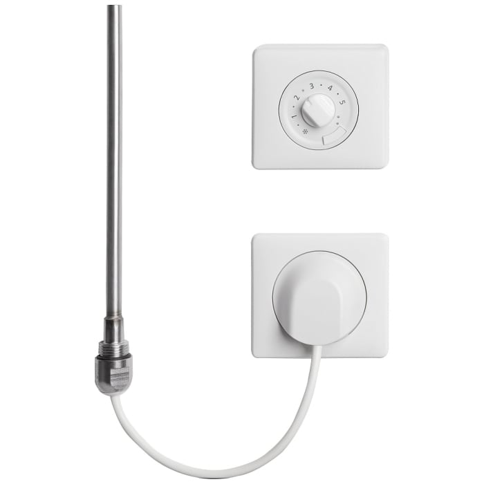 Kermi Casteo-E Badheizkörper 60 x 3 x 153,3 cm inkl. Elektro-Set WRX rechts mit Korrosionsschutzbeschichtung