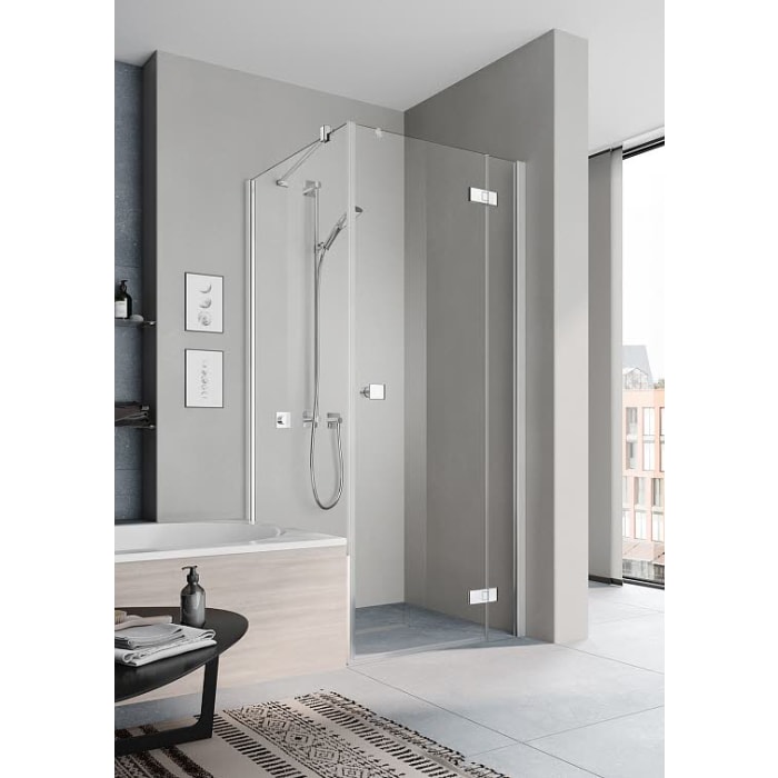 Kermi MENA teilgerahmte, verkürzte Seitenwand für Pendeltür, 90 cm