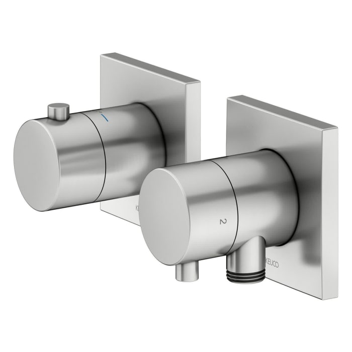 Keuco EDITION 11 Thermostatarmatur Set für 2 Verbraucher, mit Schlauchanschluss und Brausehalter