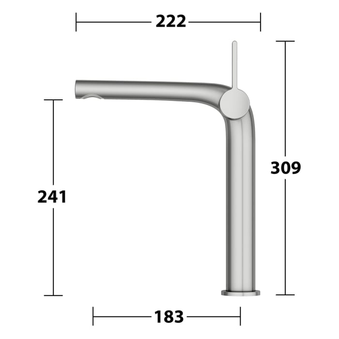 Keuco EDITION 400 Einhebel-Waschtischmischer 240, ohne Ablaufgarnitur