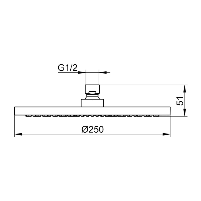Keuco Kopfbrause rund, Ø 25 cm