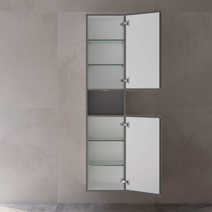 Keuco Stageline Hochschrank 40 x 180 cm, Anschlag rechts, ohne LED-Fachbeleuchtung