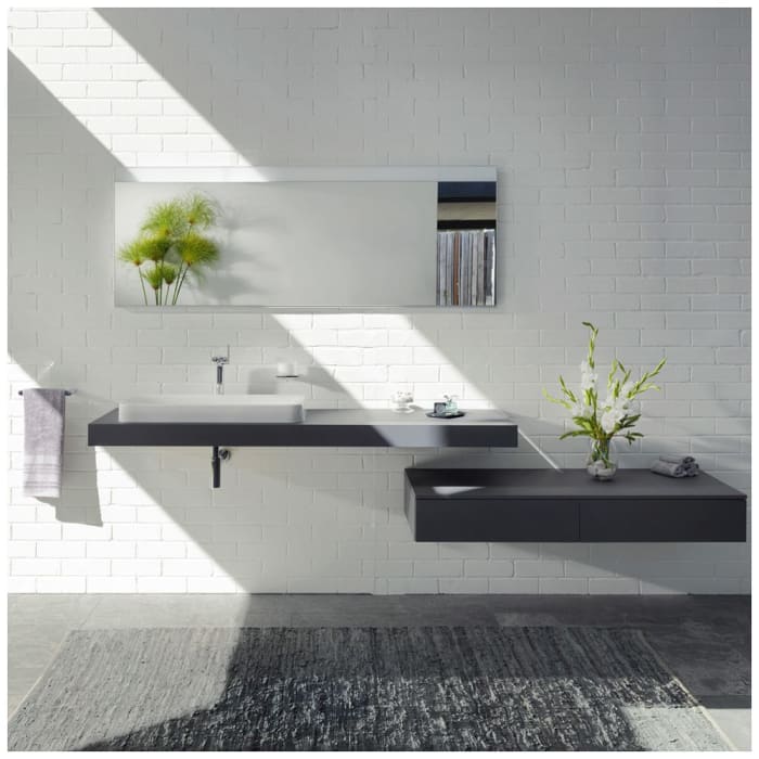 Keuco EDITION 400 Badspiegel auf Maß von 176 - 211 cm mit Spiegelheizung und DALI Steuerung