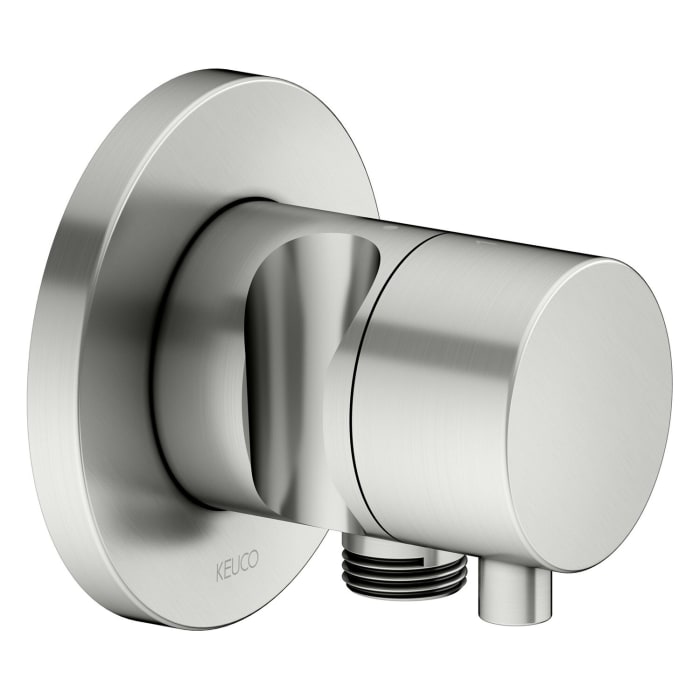 Keuco IXMO Umstellventil für 2 Verbraucher, Unterputz, mit Schlauchanschluss und Brausehalter, Rosette rund