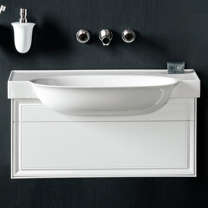 LAUFEN The New Classic Möbelwaschtisch 80 x 48 cm, ohne Hahnloch, ohne Überlauf