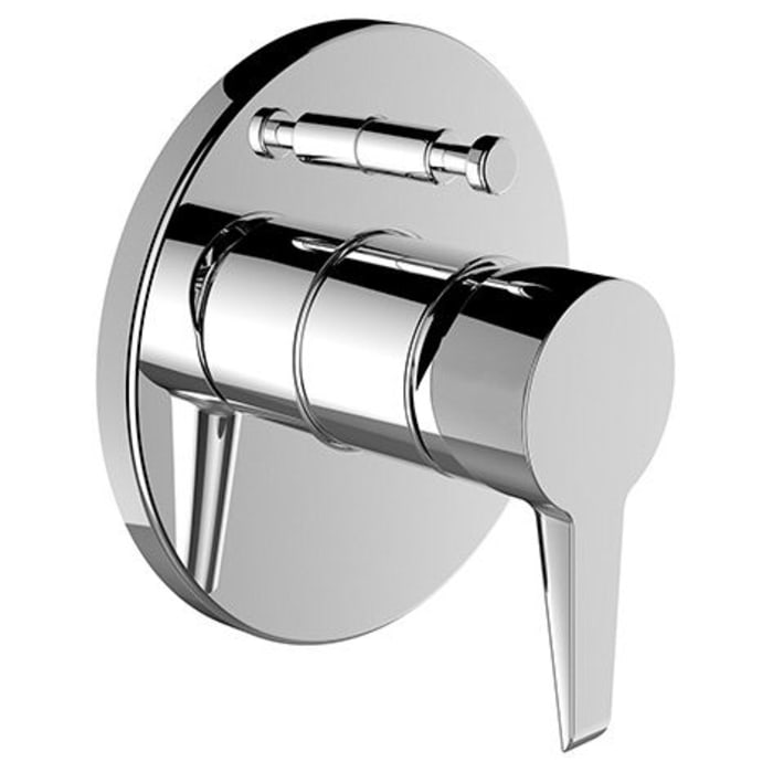 LAUFEN PURE Einhebel-Wannenmischer mit Rohrunterbrecher, Unterputz