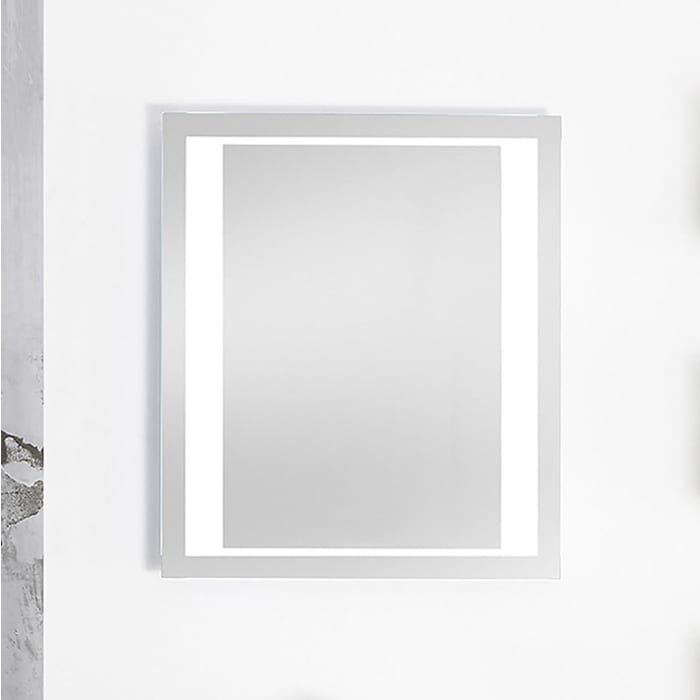 Pelipal Neutrale Flächenspiegel S17 LED Badspiegel 80 x 70 cm mit Touch-Schalter