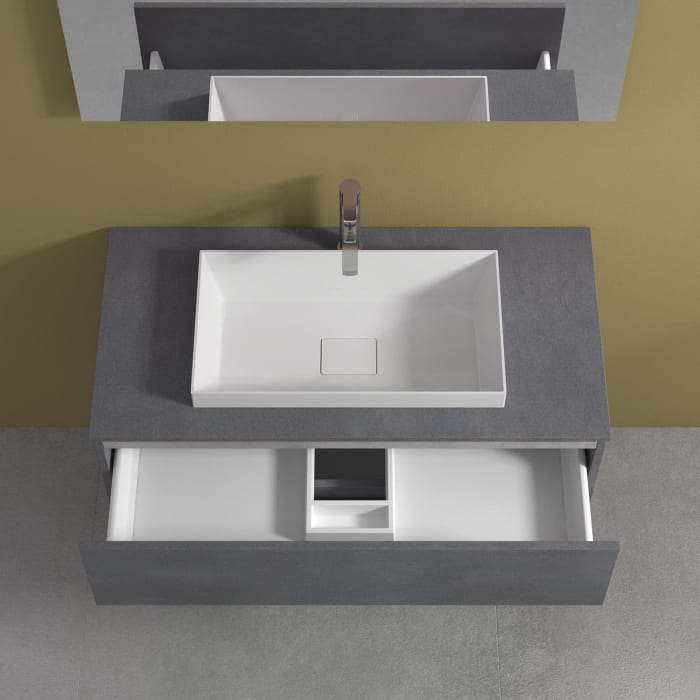 progettobagno Evo 54 ELY Waschtischunterschrank 80 cm mit Einbauwaschtisch