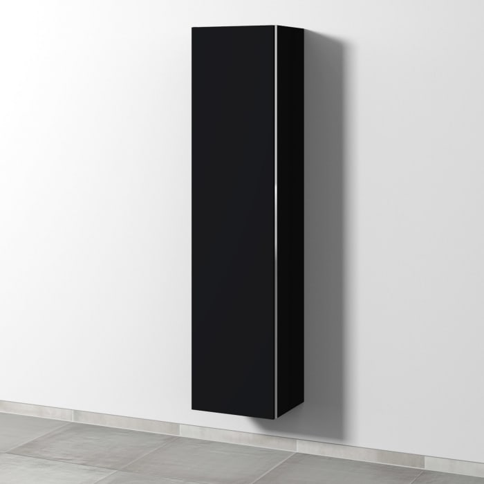 Sanipa 3way Hochschrank 40 cm tiefenreduziert, 1 Tür mit Türanschlag links, mit Griffleiste