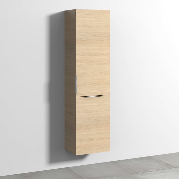Sanipa 3way Stauraumschrank 45 cm, 1 Wäschekorbklappe, 1 Tür mit Türanschlag links, mit Aufsatzgriff