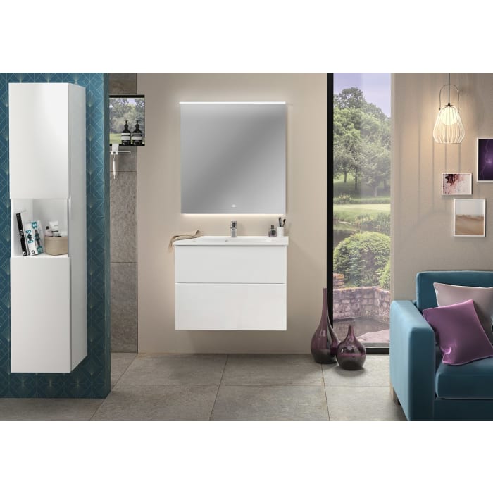 Sanipa 3way Waschtischunterbau für Keramik-Waschtisch ME by Starck 83 cm, 2 Auszüge mit Aufsatzgriff, geringere Tiefe