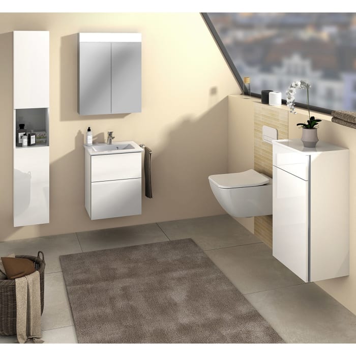 Sanipa 3way Waschtischunterbau für Keramik-Waschtisch Venticello 60 cm, 2 Auszüge mit Griffleisten