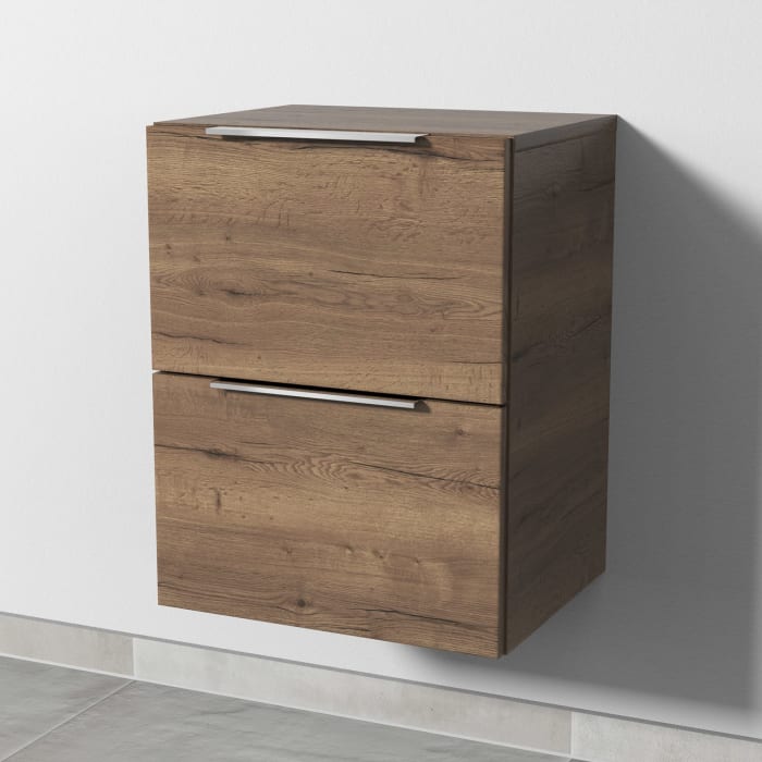 Sanipa 4balance Anbauschrank 40 cm,  mit 2 Auszügen, mit schwarzem Griff