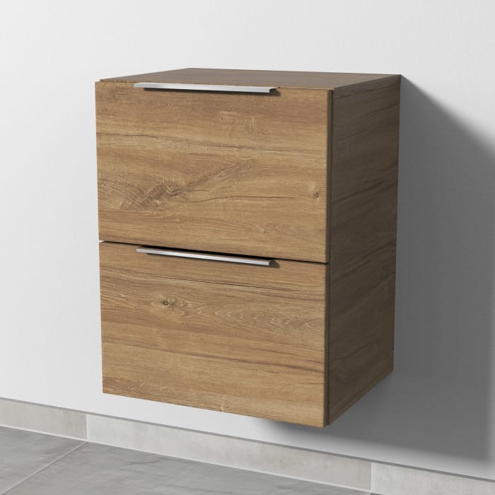 Sanipa 4balance Anbauschrank 40 cm,  mit 2 Auszügen, mit schwarzem Griff